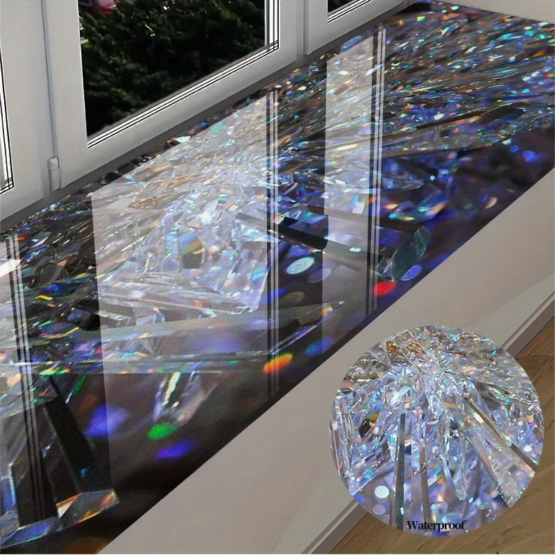 Autocollant de bureau en vinyle 2D à motif diamant (1 pièce) , 1 metre – Image 6