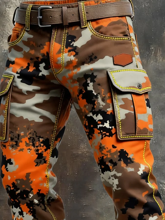 MAISON CLÉMENT PARIS™ | PANTALON CARGO CAMOUFLAGE HOMME TACTIQUE – Image 3