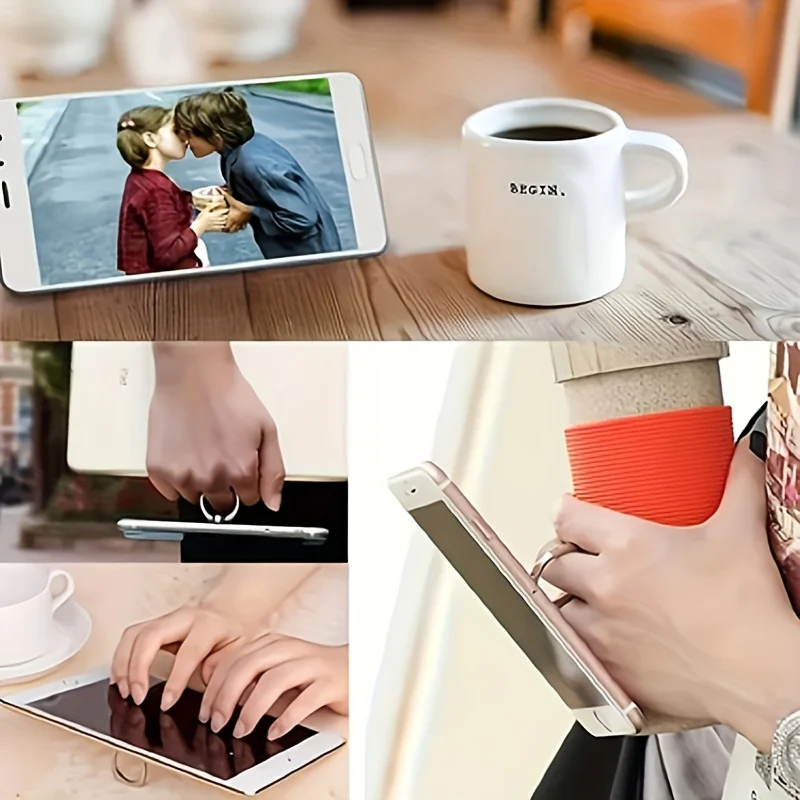 1 anneau de support en acrylique 2D, rotation libre à 360°, joli support – Image 9