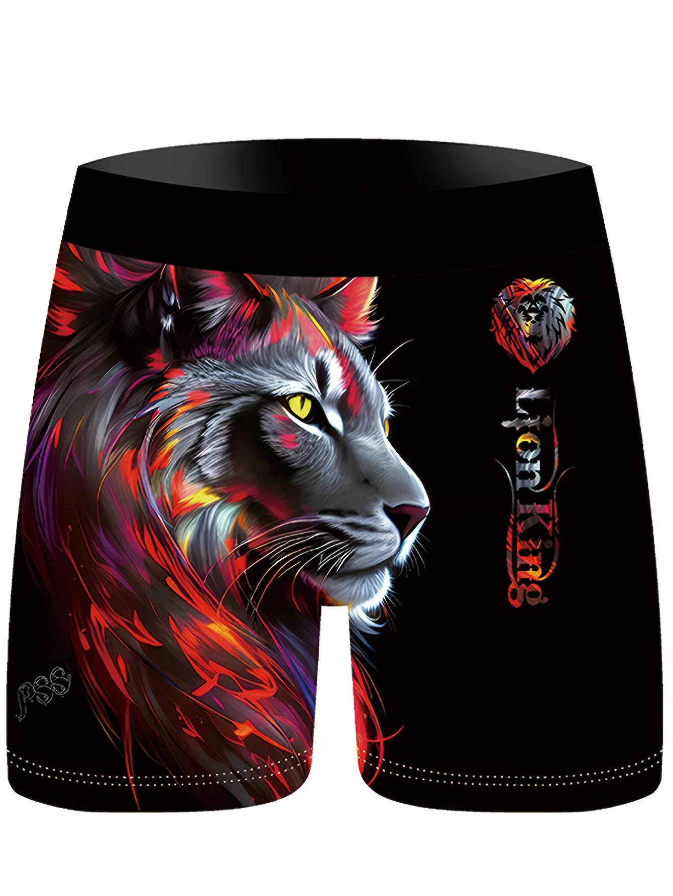 Lot de 3 boxers en fibre Ice Sliky pour homme – Imprimé lion – Image 5