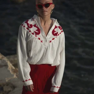 La blouse brodée « Maria » - (Collection exclusive)