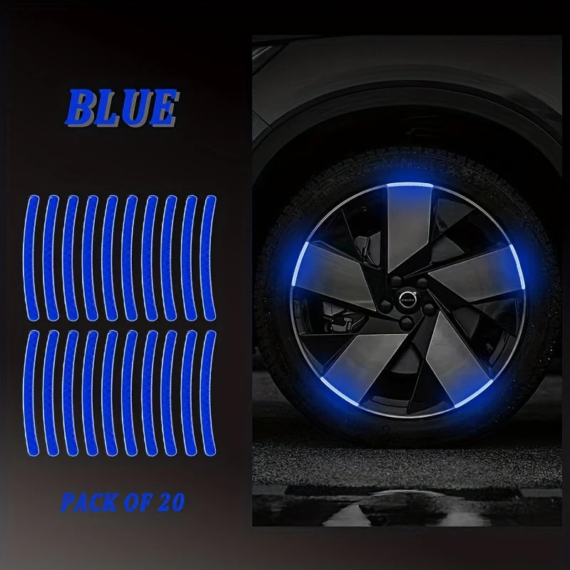 20 autocollants d'avertissement pour roues – Image 3