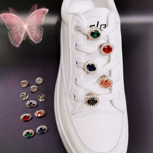 Lot de 10 breloques strass détachables pour chaussures, accessoires