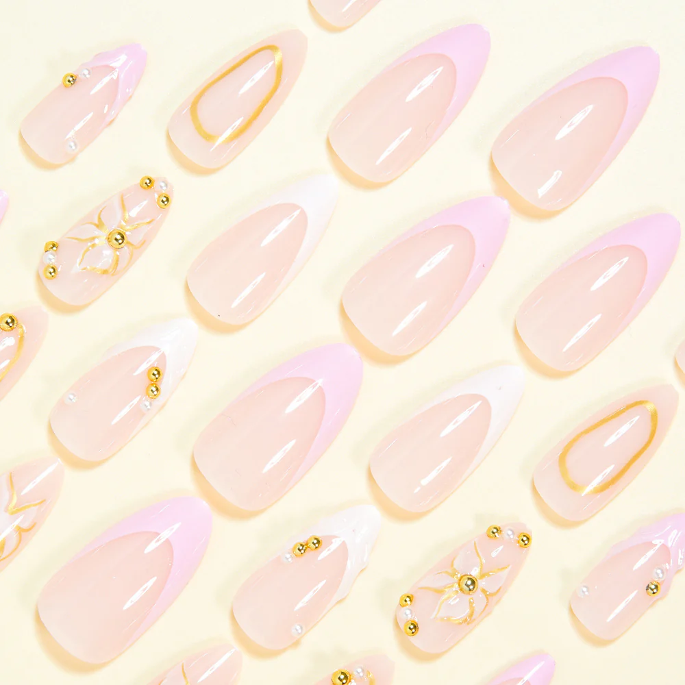 24 ongles pressés en forme d'amande pour femmes – Image 4