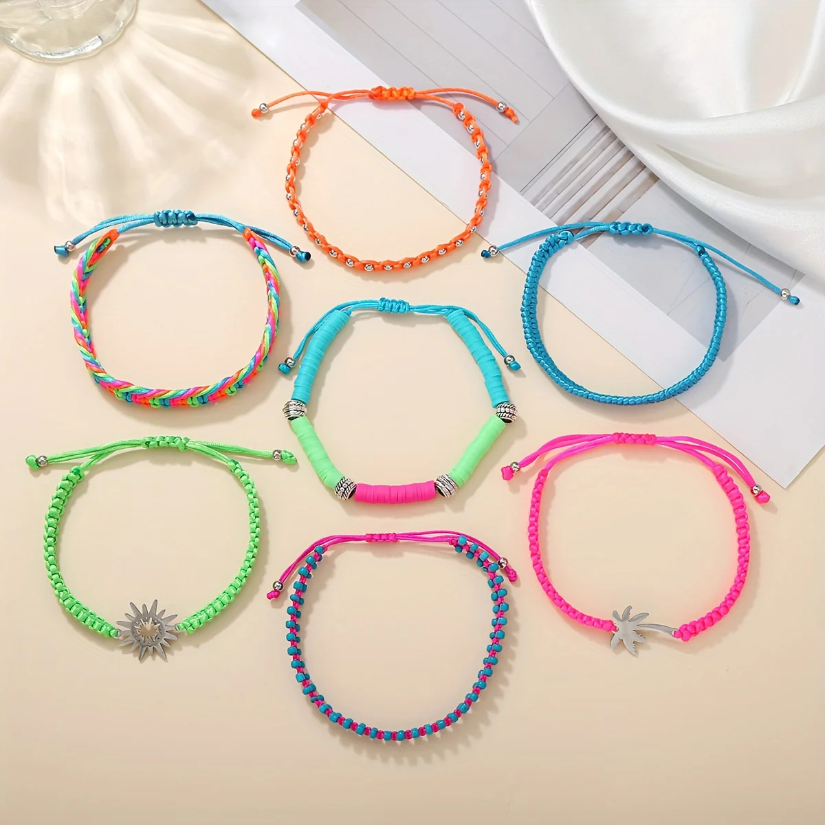 Ensemble de 7 bracelets bohème chic pour femme – Image 7