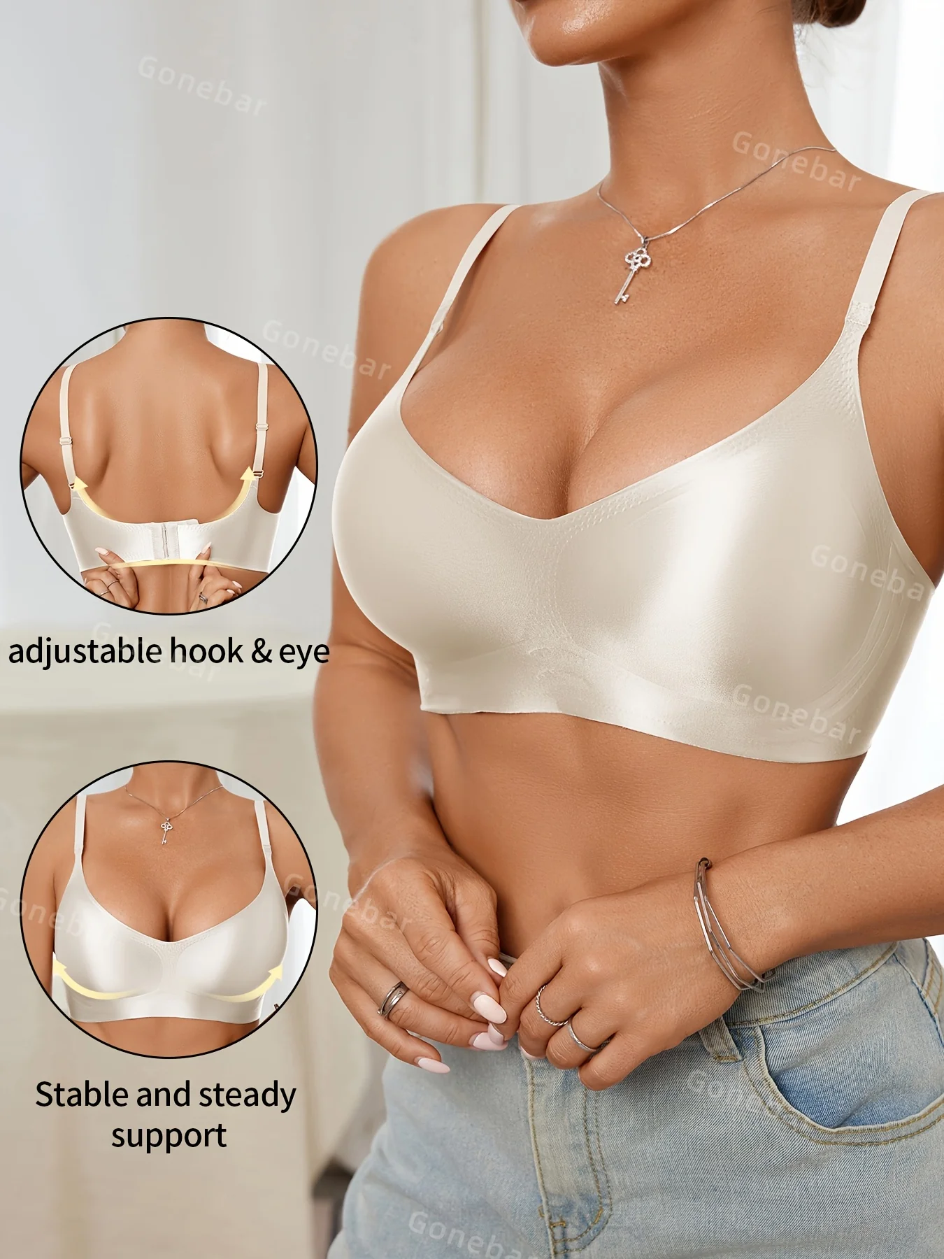 Soutien-gorge sans coutures pour femme (lot de 3) – Image 4