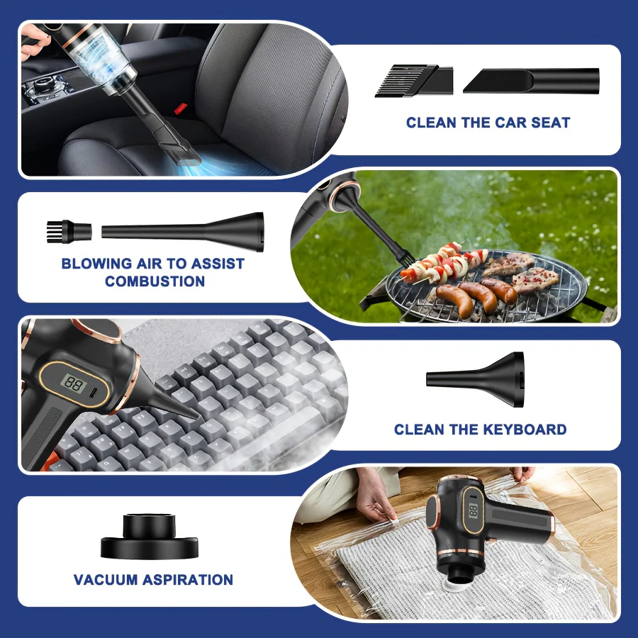 Aspirateur multifonctionnel 2 en 1 (souffleur et aspirateur) – Image 7