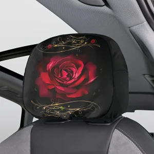 Housses d'appui-tête de voiture Rose 2 PCS