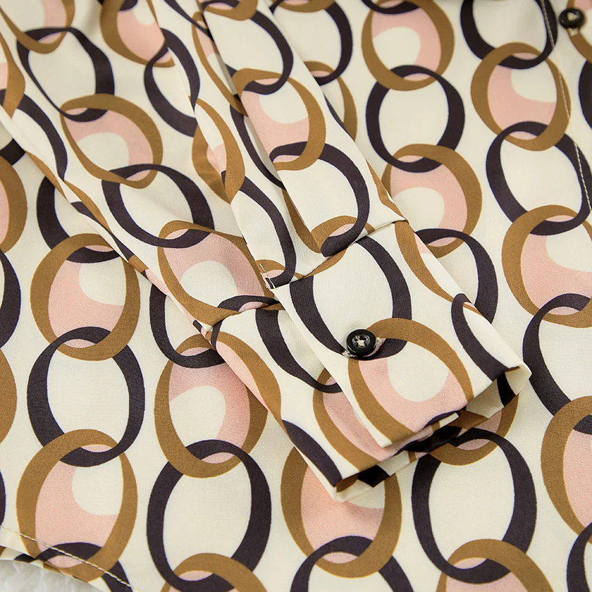 Ensemble pyjama deux pièces pour femme; imprimés à manches longues – Image 6