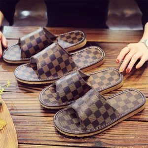 Chaussons déodorants antidérapants à semelle souple pour hommes