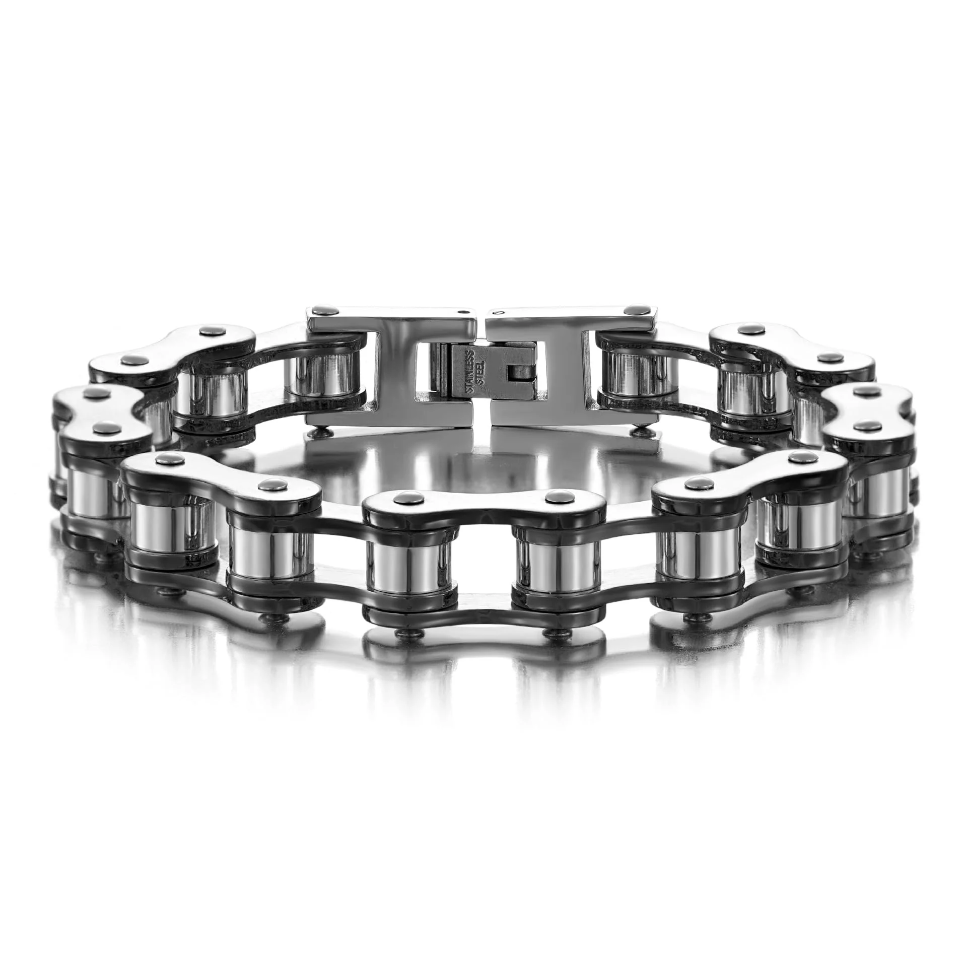 Bracelet à maillons en acier inoxydable pour homme pour la fête des pères – Image 8