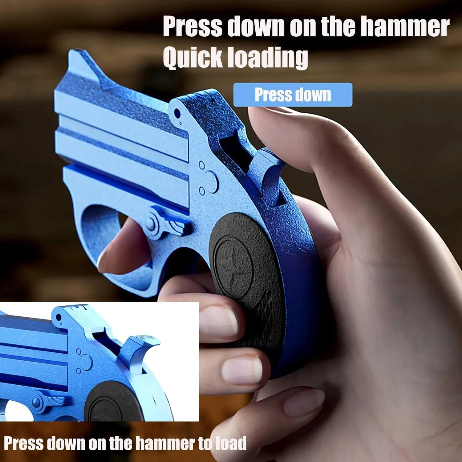 Mini Pistolet Jouet à Balle Souple,Alliage+PP – Image 3