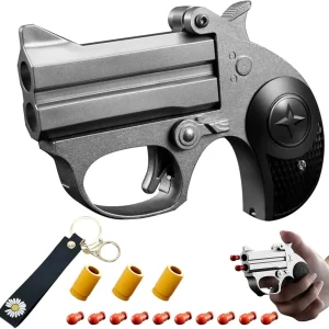 Mini Pistolet Jouet à Balle Souple,Alliage+PP