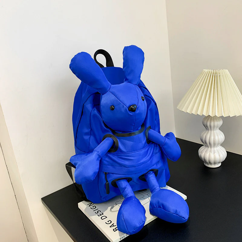 Sac à dos poupée tendance et cool avec motif lapin – Image 2