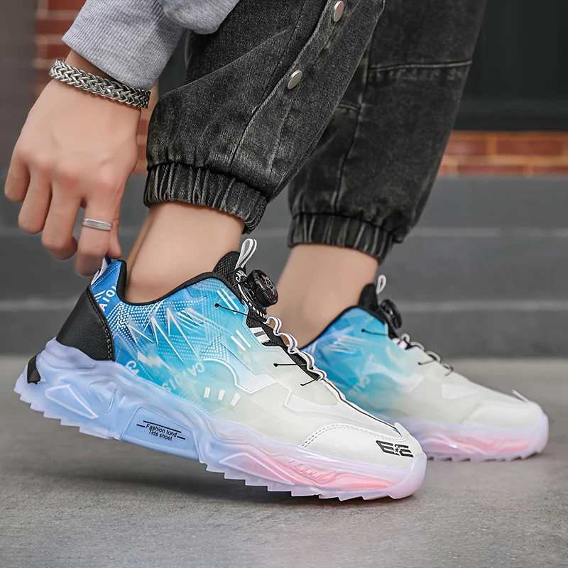 1 paire de baskets mode, chaussures de ville décontractées à lacets – Image 5