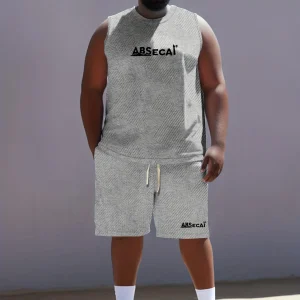 Ensemble de sport décontracté grande taille pour homme