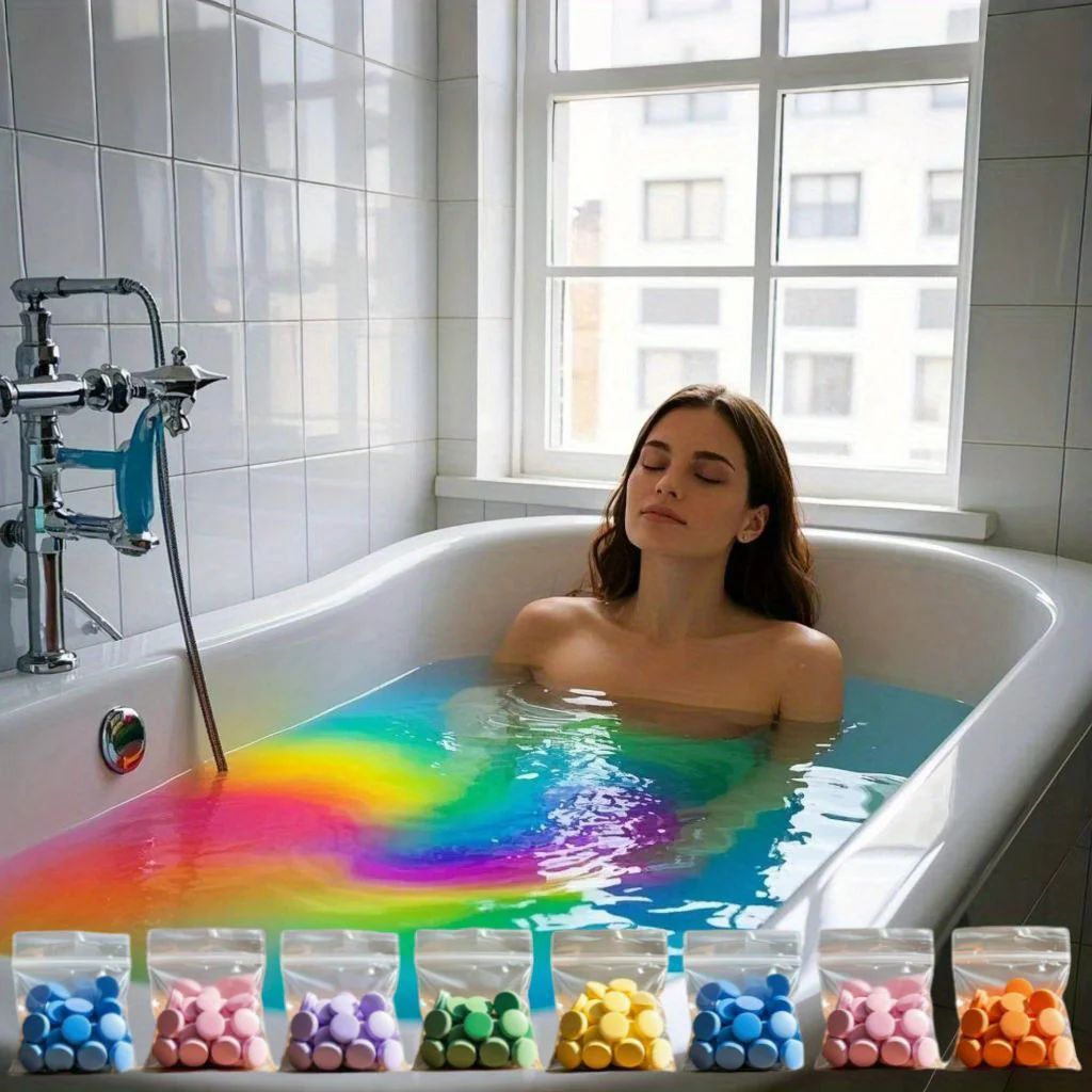 240 mini comprimés de sel de bain colorés de 3 g – Image 2