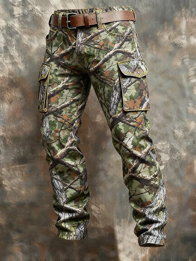MAISON CLÉMENT PARIS™ | PANTALON CARGO CAMOUFLAGE MULTIPOCHES HOMME – Image 2