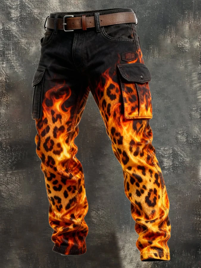 MAISON CLÉMENT PARIS™ | PANTALON CARGO IMPRIMÉ FLAMME – Image 2