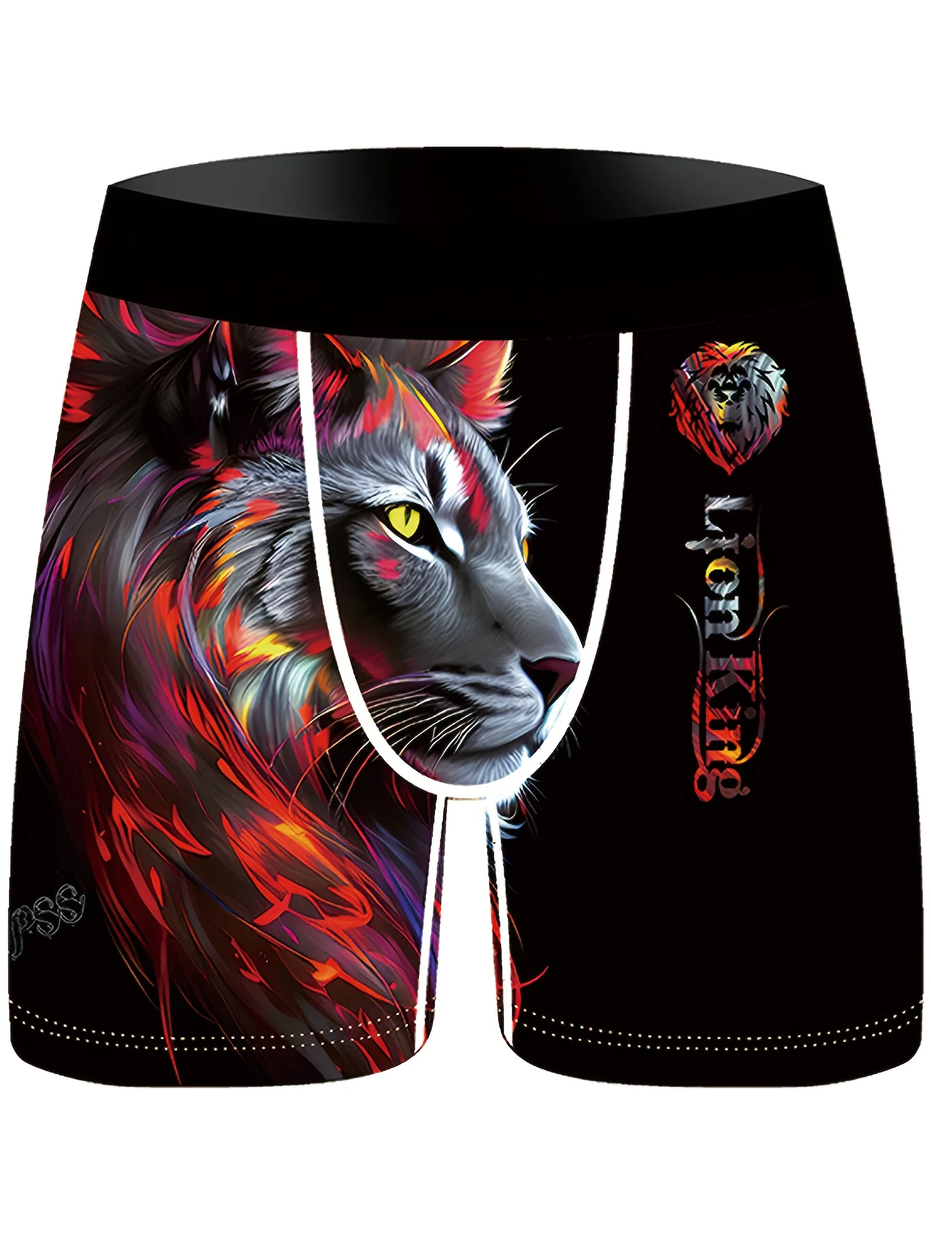 Lot de 3 boxers en fibre Ice Sliky pour homme – Imprimé lion – Image 4