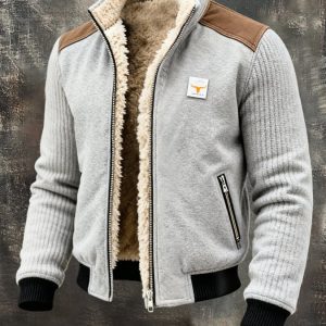 MAISON CLÉMENT PARIS™ | VESTE HOMME HIVER DOUBLÉE SHERPA ZIPPÉE