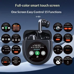 Casque Bluetooth sans fil à réduction de bruit avec écran