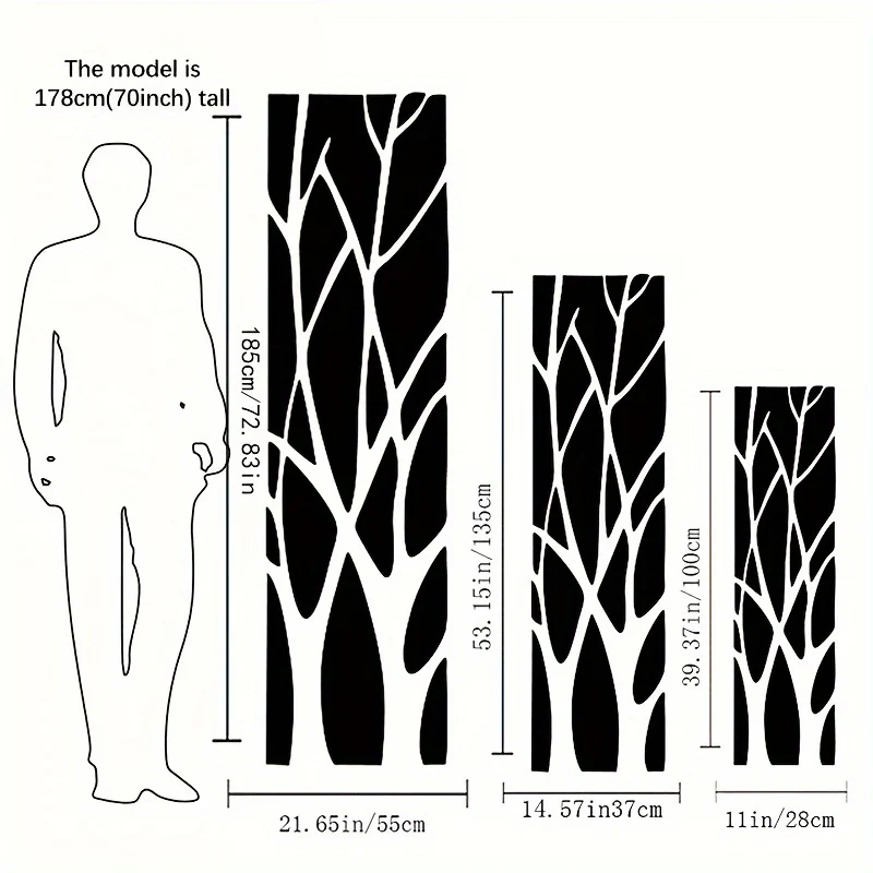 1 lot de stickers muraux branches en acrylique – Image 4