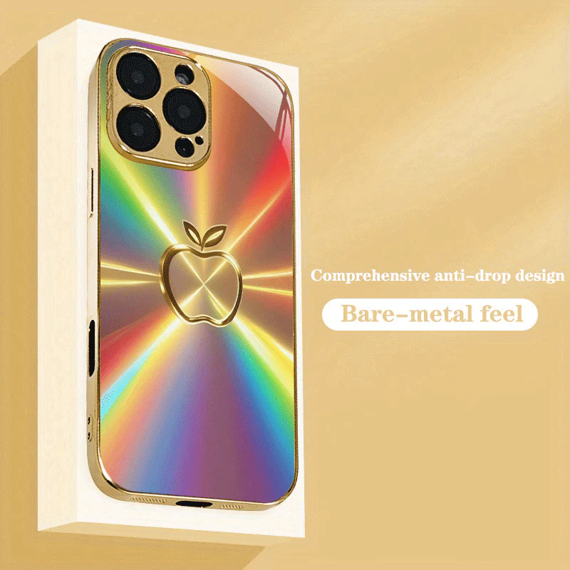 Coque en verre trempé avec motif pomme – Image 7