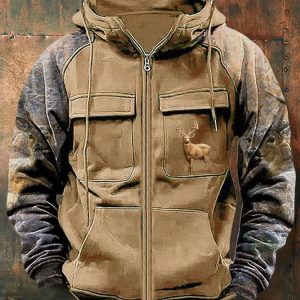 MAISON CLÉMENT PARIS™ | VESTE DE CHASSE À CAPUCHE CERF