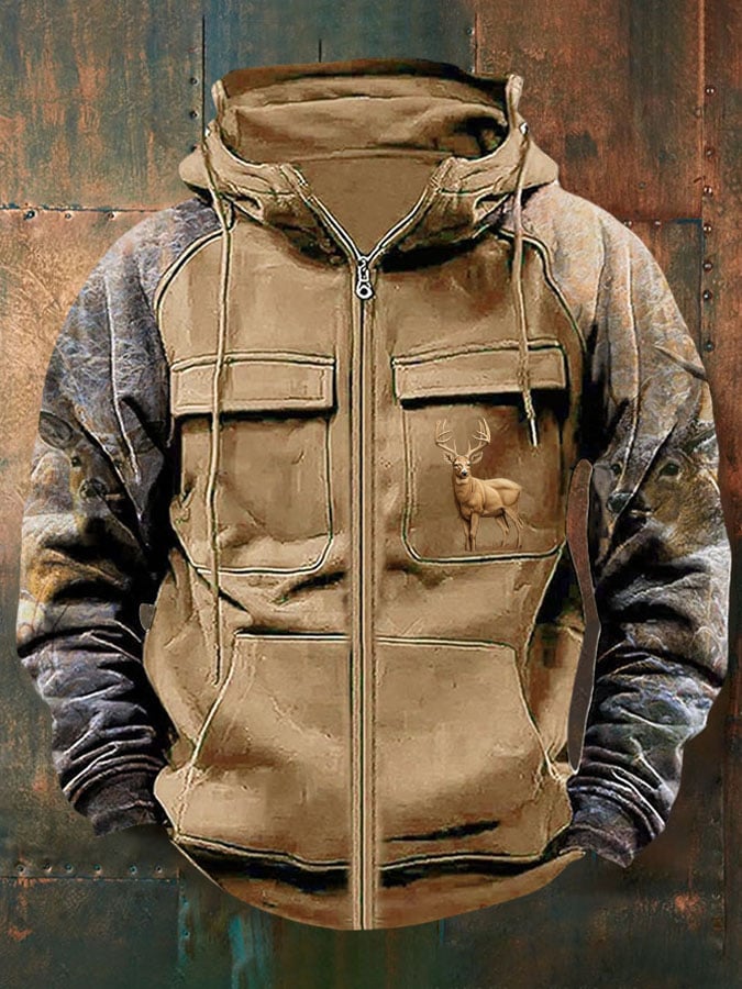MAISON CLÉMENT PARIS™ | VESTE DE CHASSE À CAPUCHE CERF – Image 2