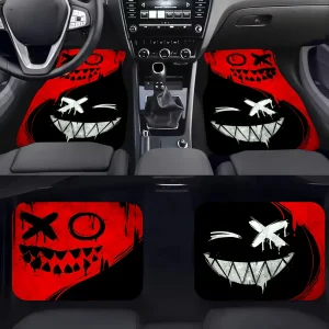 Ensemble de  4 tapis de sol de voiture à motifs de fantômes