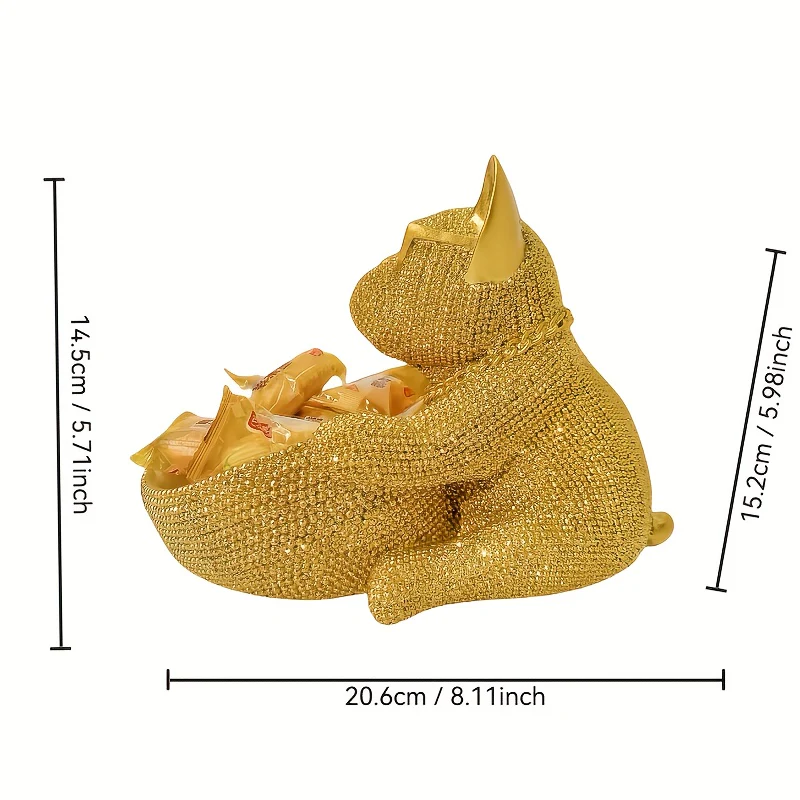 Statuette de chien élégante avec lunettes (1 pièce) - Décoration – Image 8