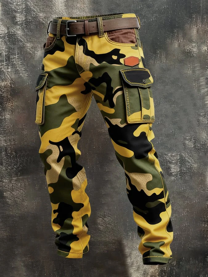 MAISON CLÉMENT PARIS™ | PANTALON CARGO HOMME CAMOUFLAGE TACTIQUE