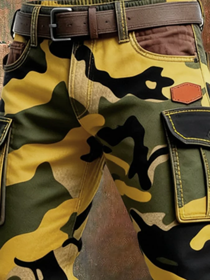 MAISON CLÉMENT PARIS™ | PANTALON CARGO HOMME CAMOUFLAGE TACTIQUE – Image 5