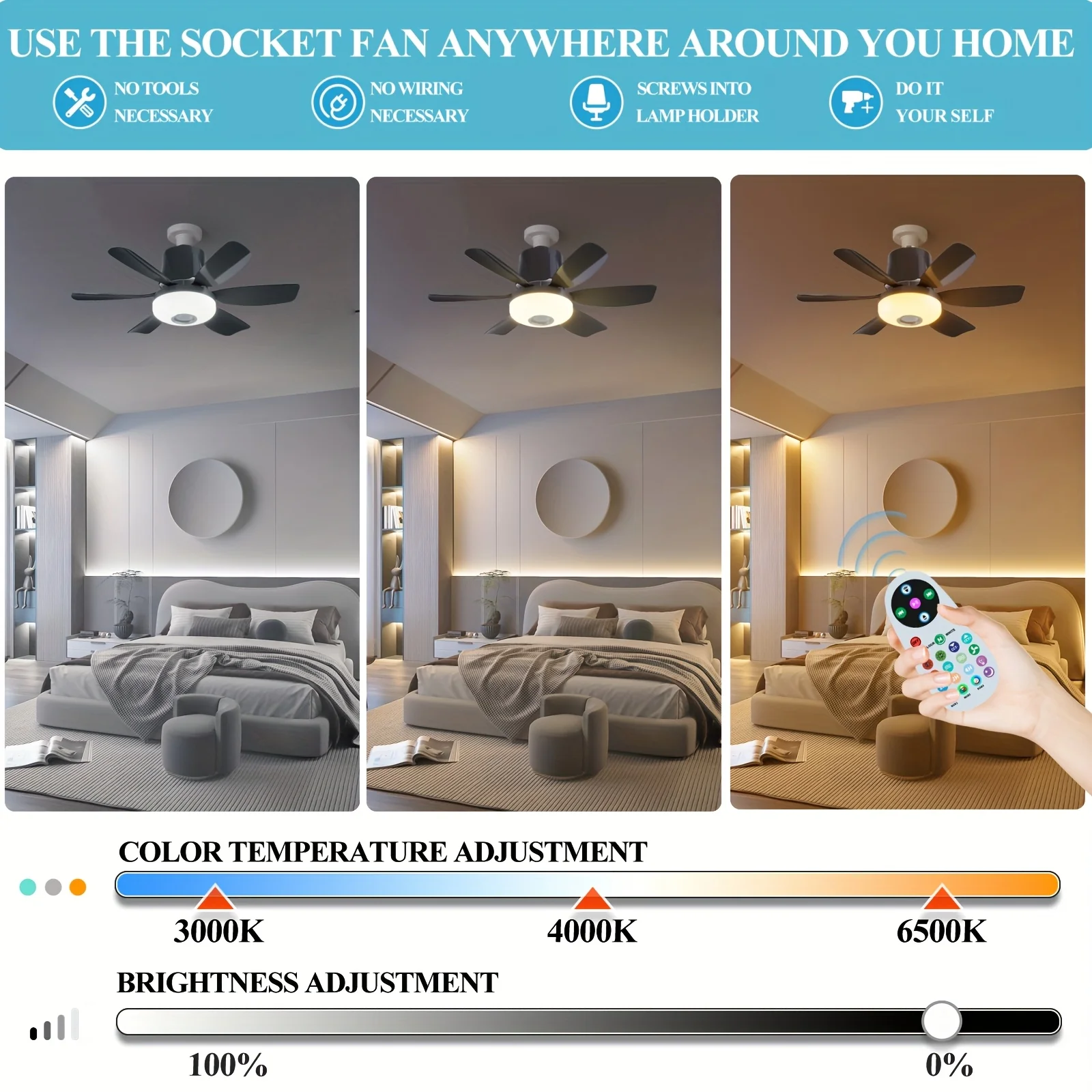 Ventilateur de plafond intelligent 3 en 1 – Image 7