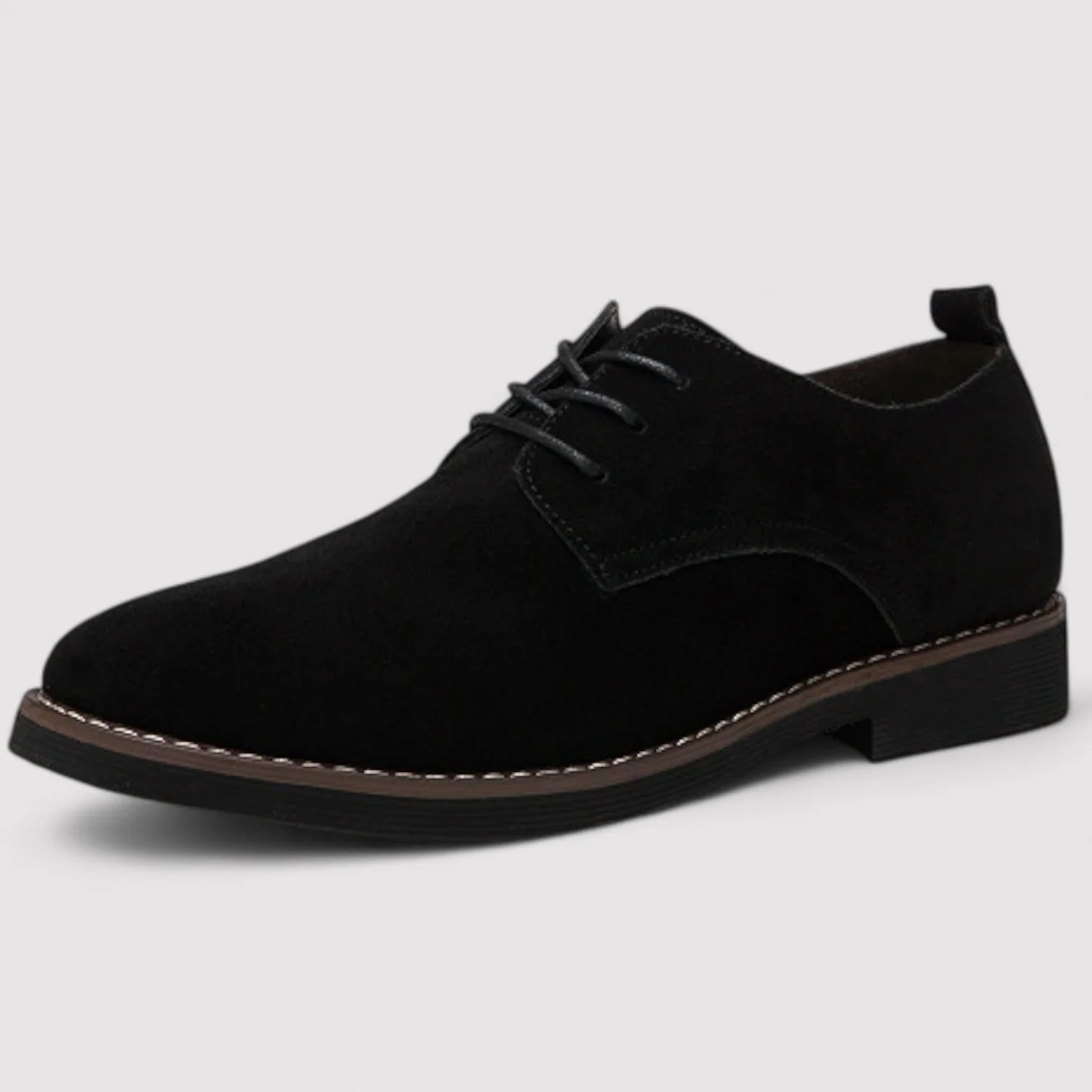Caspian – Chaussures décontractées à lacets en suède – Chaussures classiques pour hommes – Image 2