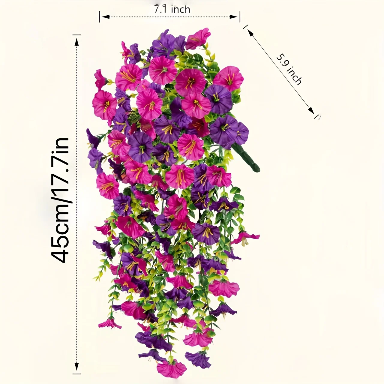 Deux fleurs artificielles suspendues – Image 9