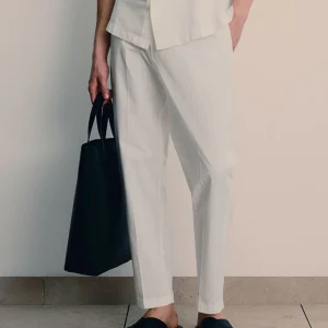 Abel - Pantalon en coton à longueur cheville