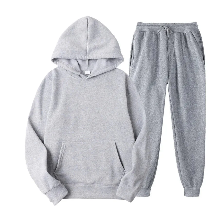 Ensemble de Sport Décontracté pour Homme avec Hoodie - Confortable et Respirant pour l'Automne et l'Hiver – Image 3