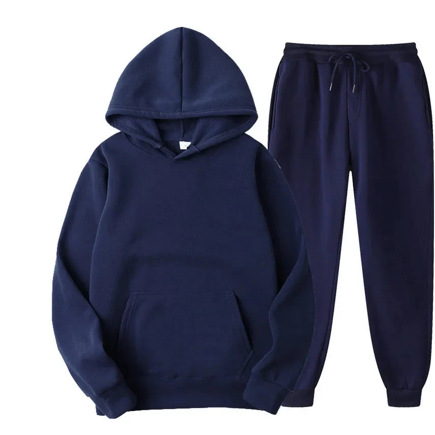 Ensemble de Sport Décontracté pour Homme avec Hoodie - Confortable et Respirant pour l'Automne et l'Hiver – Image 2
