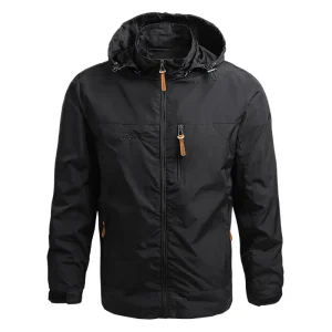 Darell - Veste coupe-vent en matériau durable avec capuche