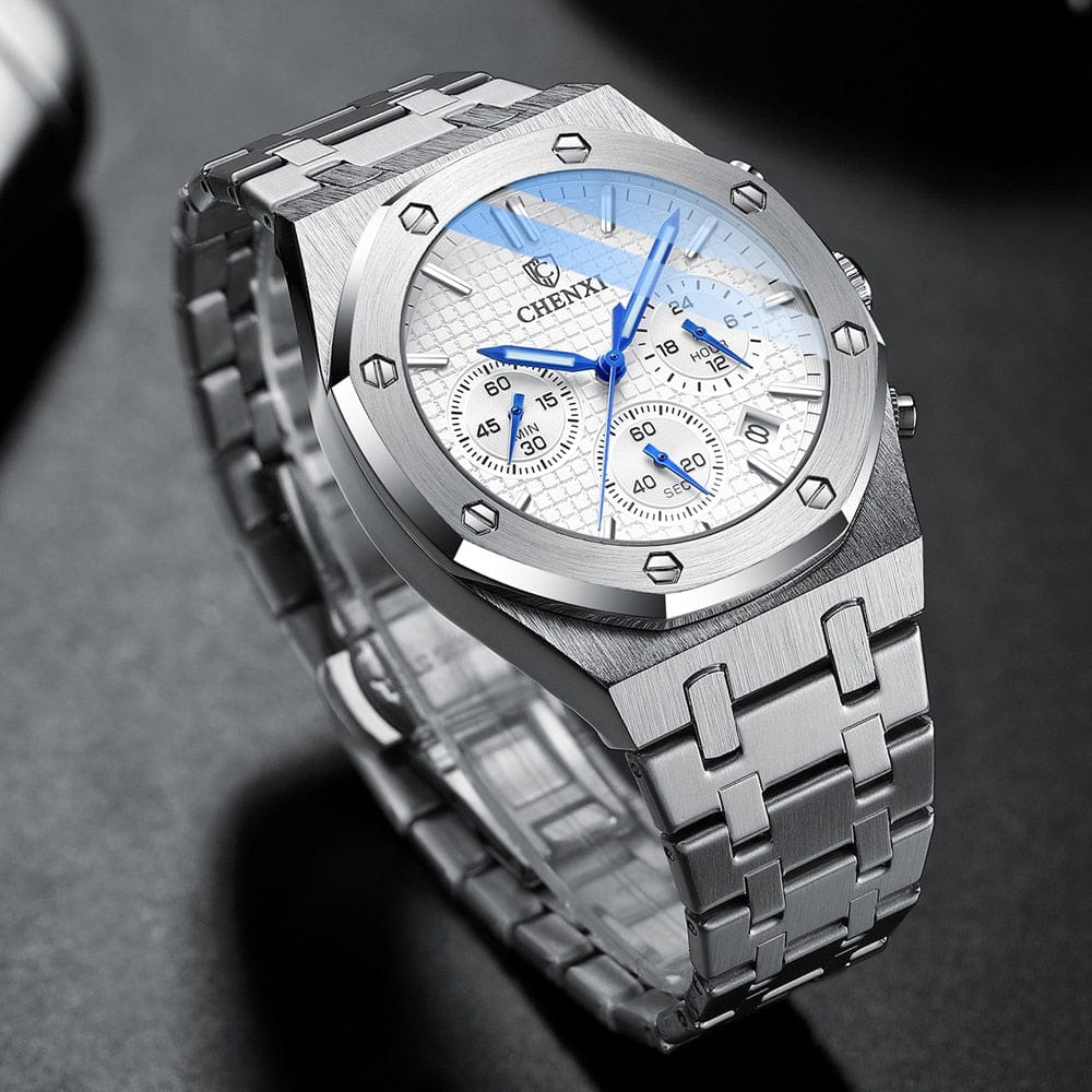 Montre Chronographe en Acier Inoxydable Old-Money 2025 – Image 4