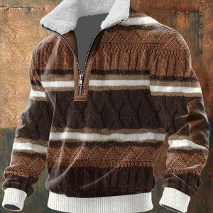 MAISON CLÉMENT PARIS™ | PULL ZIPPÉ À COL MONTANT FOURRÉ