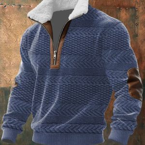 MAISON CLÉMENT PARIS™| PULL ZIPPÉ À COL MONTANT FOURRÉ