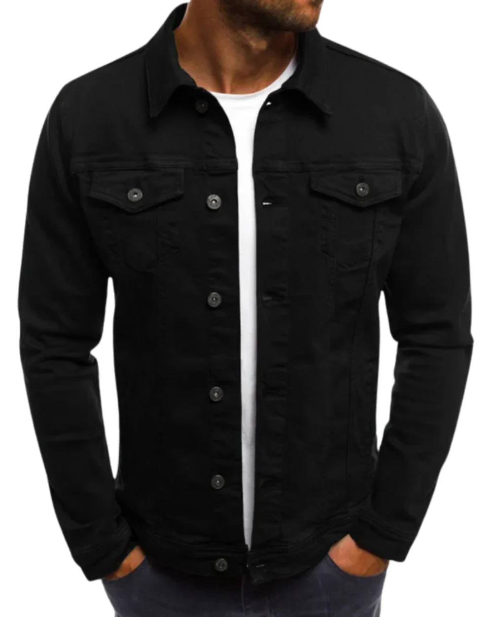 Veste en denim tendance pour hommes – Image 2