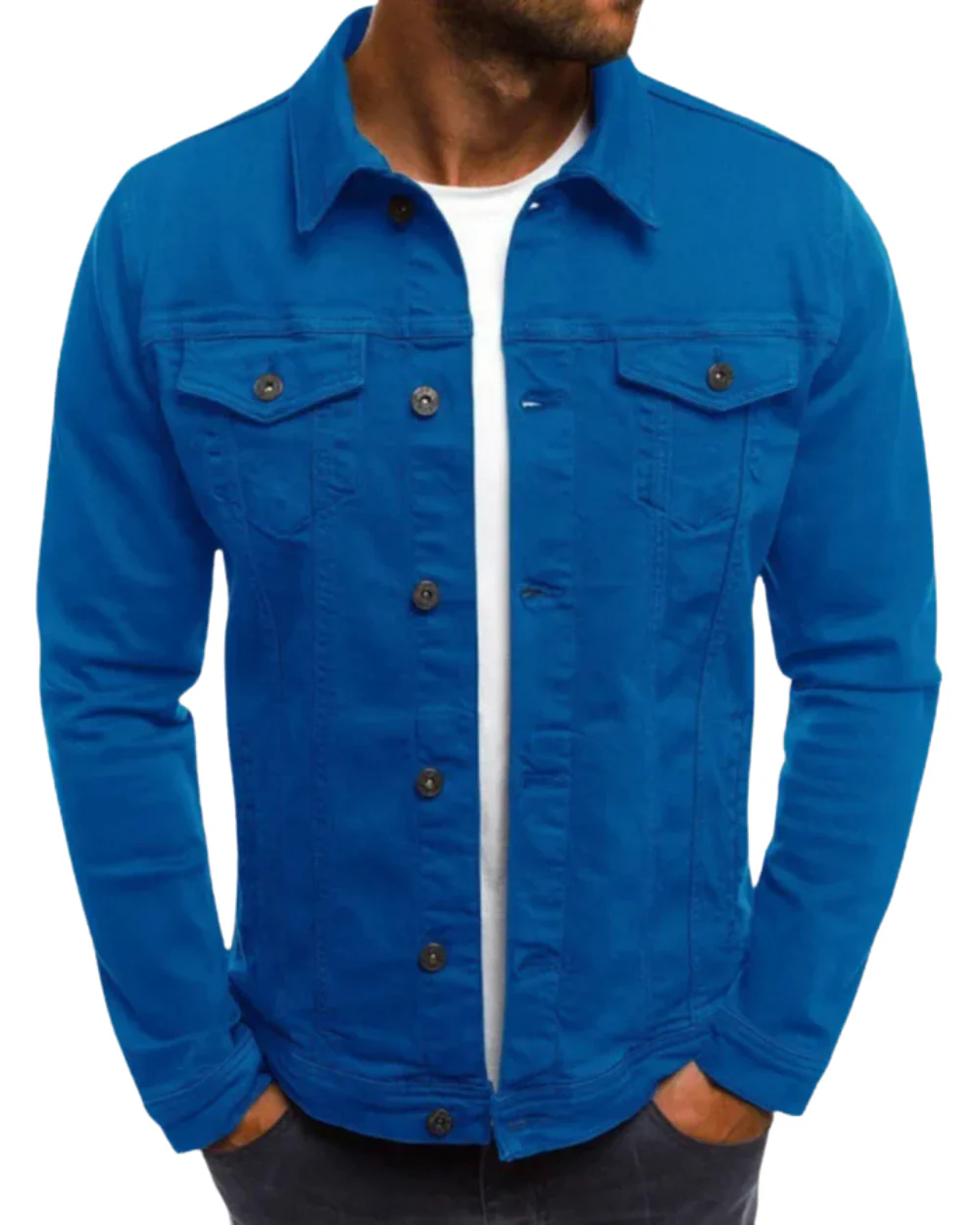 Veste en denim tendance pour hommes – Image 6