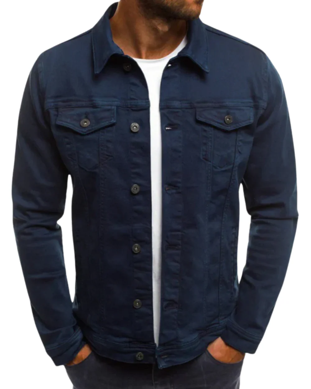 Veste en denim tendance pour hommes – Image 7