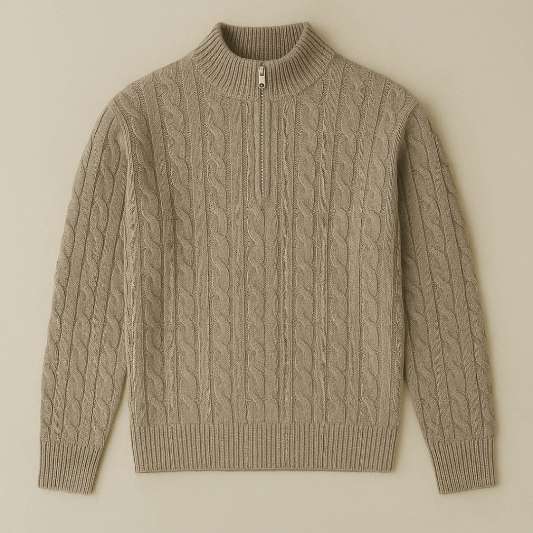 Diego - Pull Tricoté à Demi-Zip – Image 4