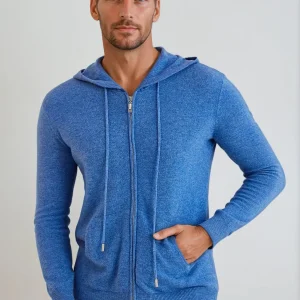 Gabriel – Gilet en cachemire avec capuche