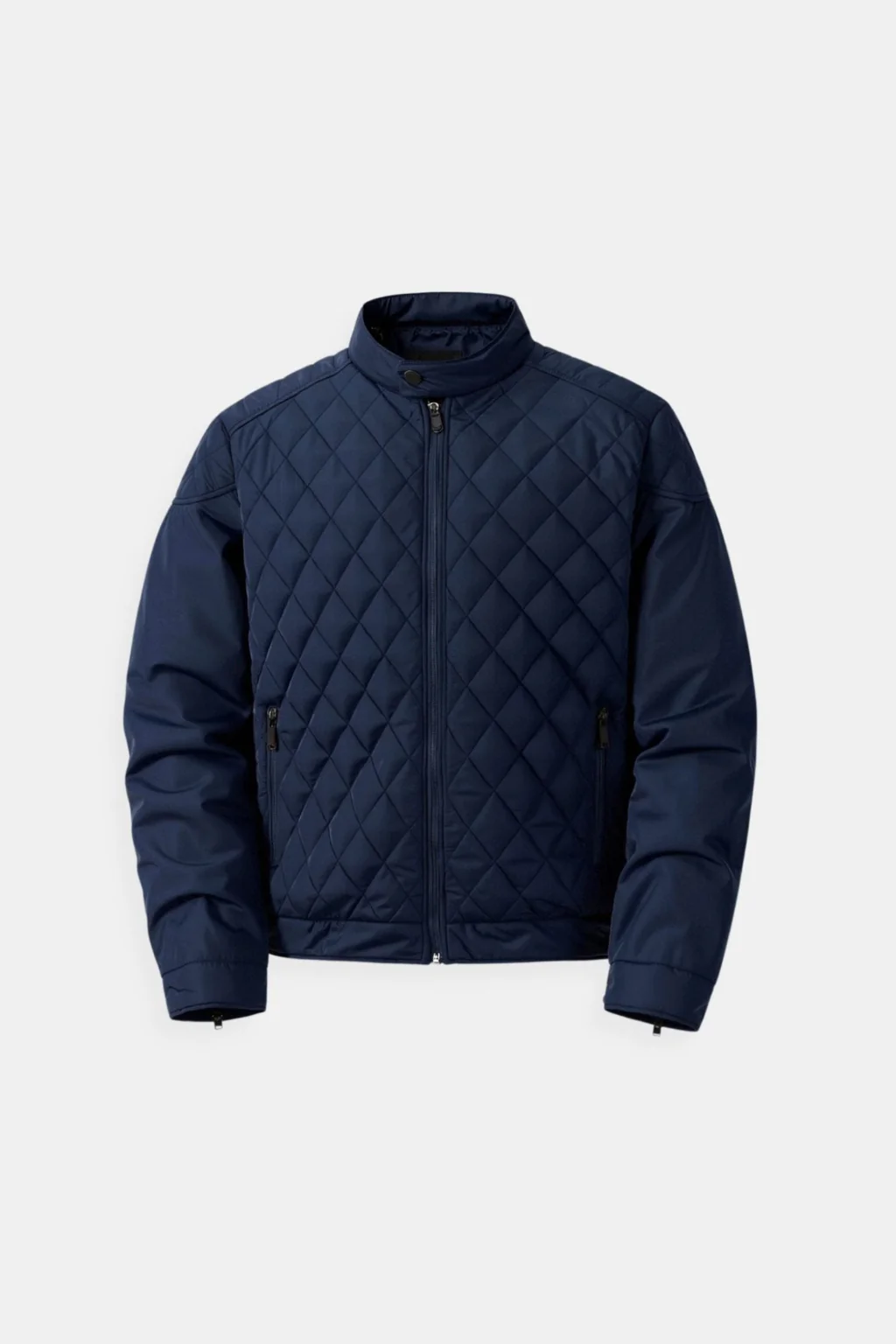 Veste matelassée pour hommes Navy – Manteau de luxe style Old Money – Image 3